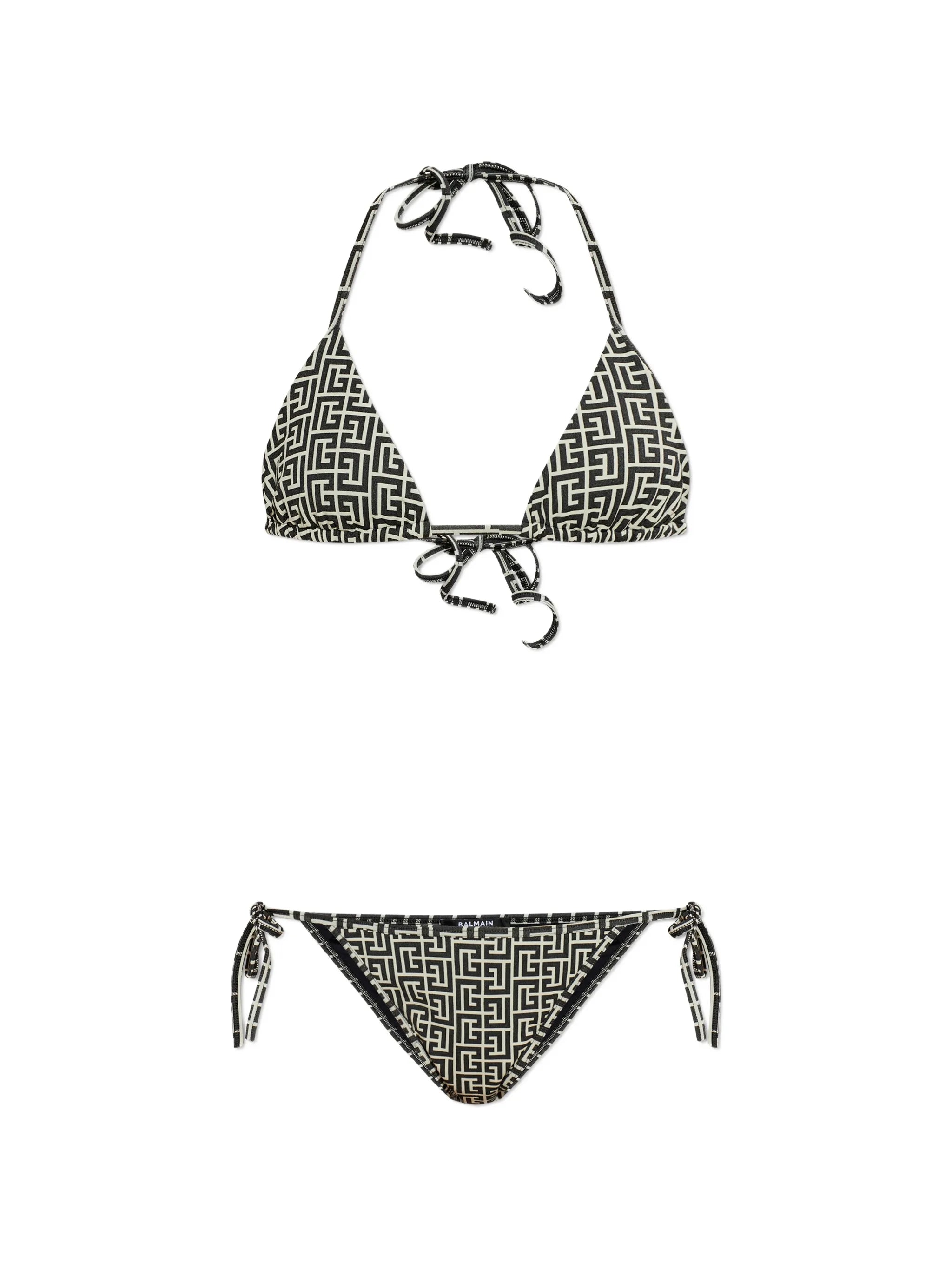 Labirinto-Print Bikini — Black