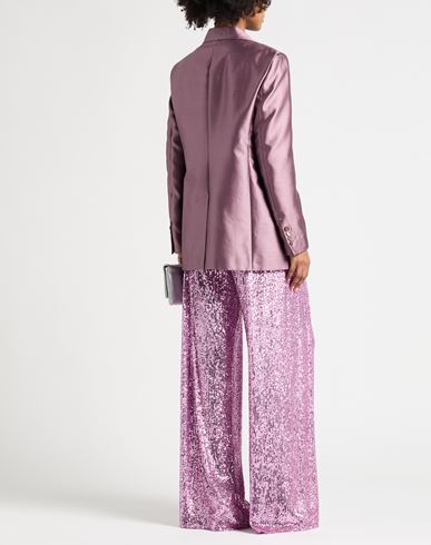 Woman Blazer Mauve Size 10 Silk, Cotton