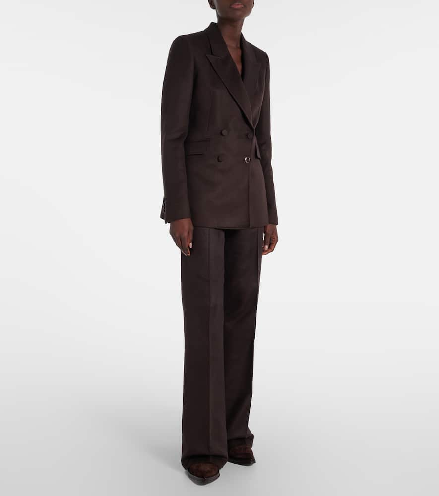 Vesta silk flared pants