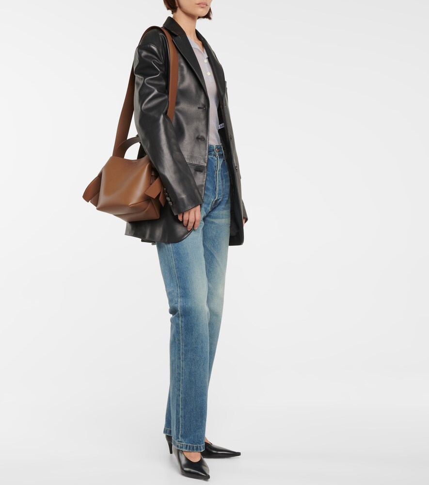 Musubi Mini leather shoulder bag