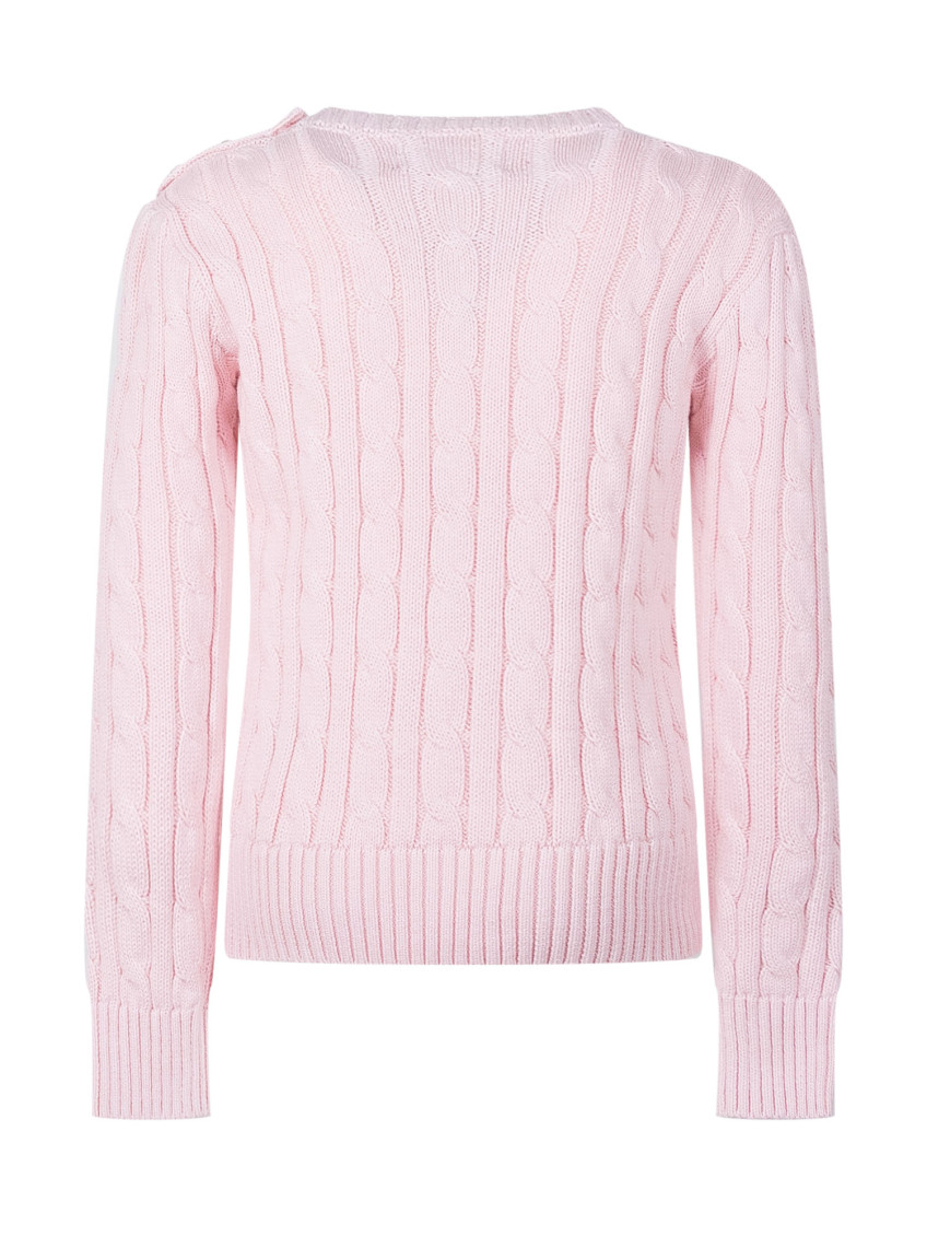 Girls Pink Knitted Sweater