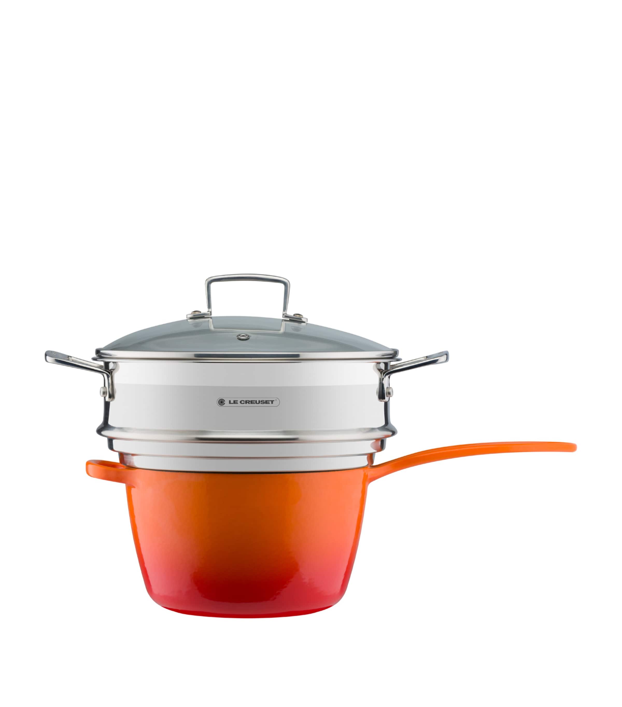 3-Ply Stainless Steel Sauté Multi-Steamer with Glass Lid