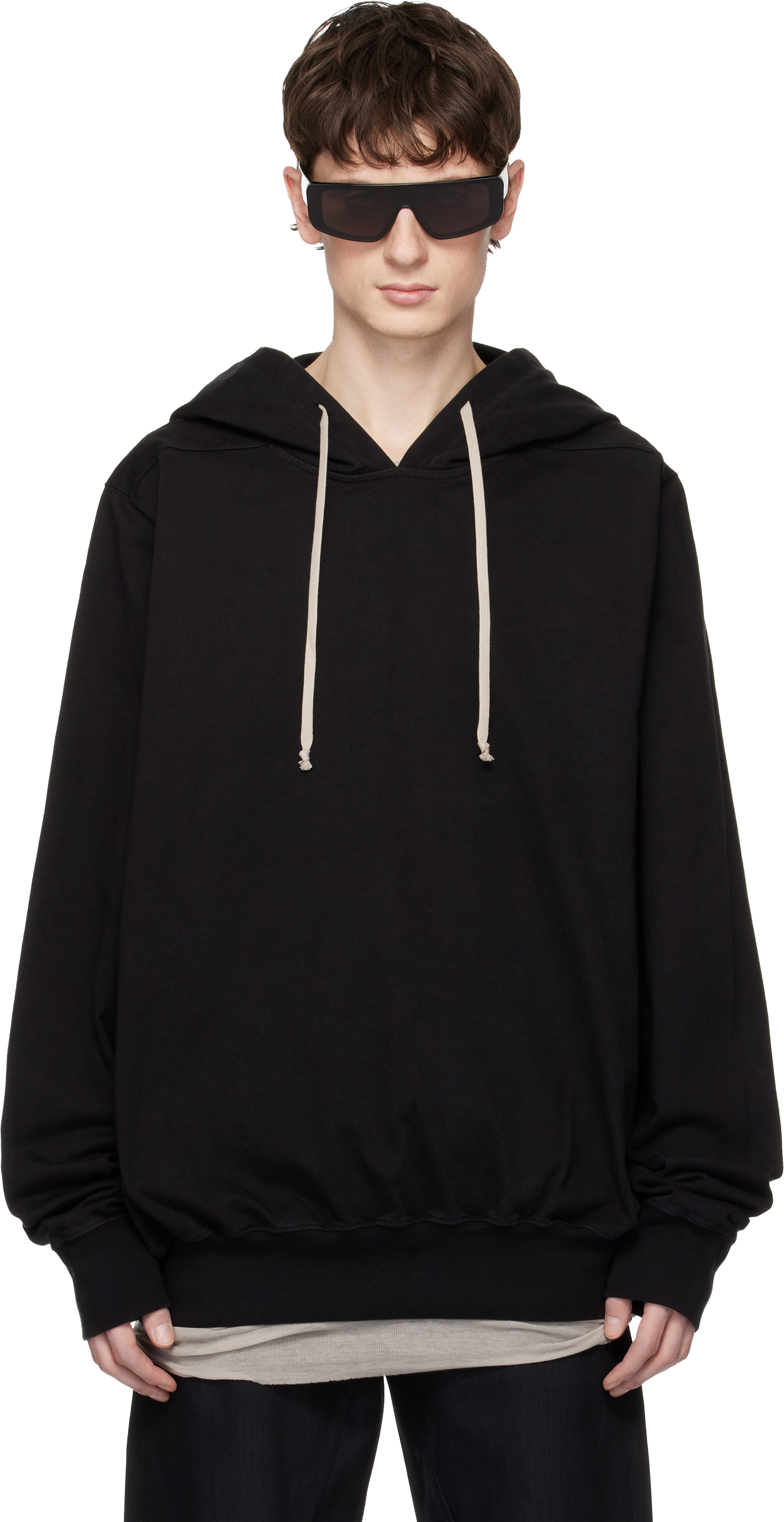 Black Temple Oversized Hoodie