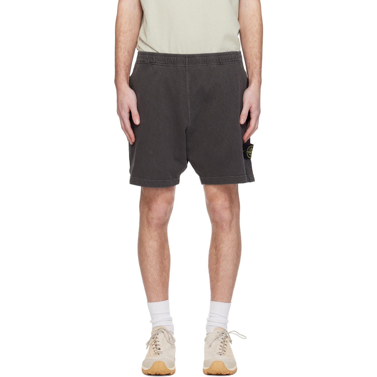 Gray 6200014 Malfilé Fleece Old Effect Shorts