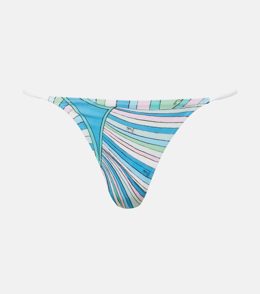 Iride printed bikini bottoms