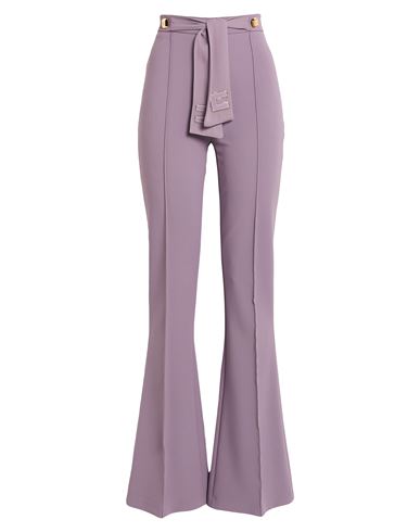 Woman Pants Lilac Size 10 Polyester, Elastane