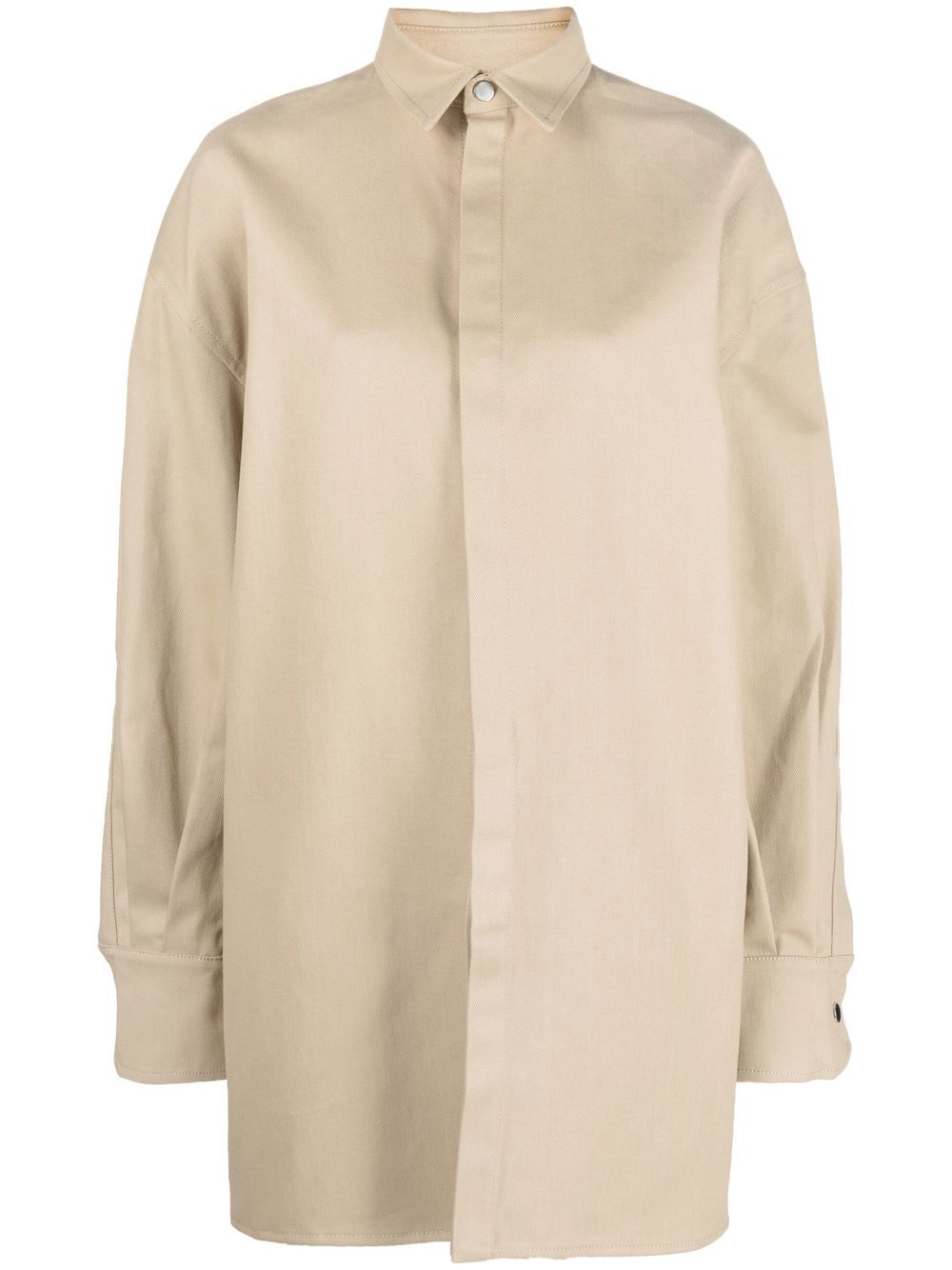 Valentina oversized shirt jacket - Neutrals