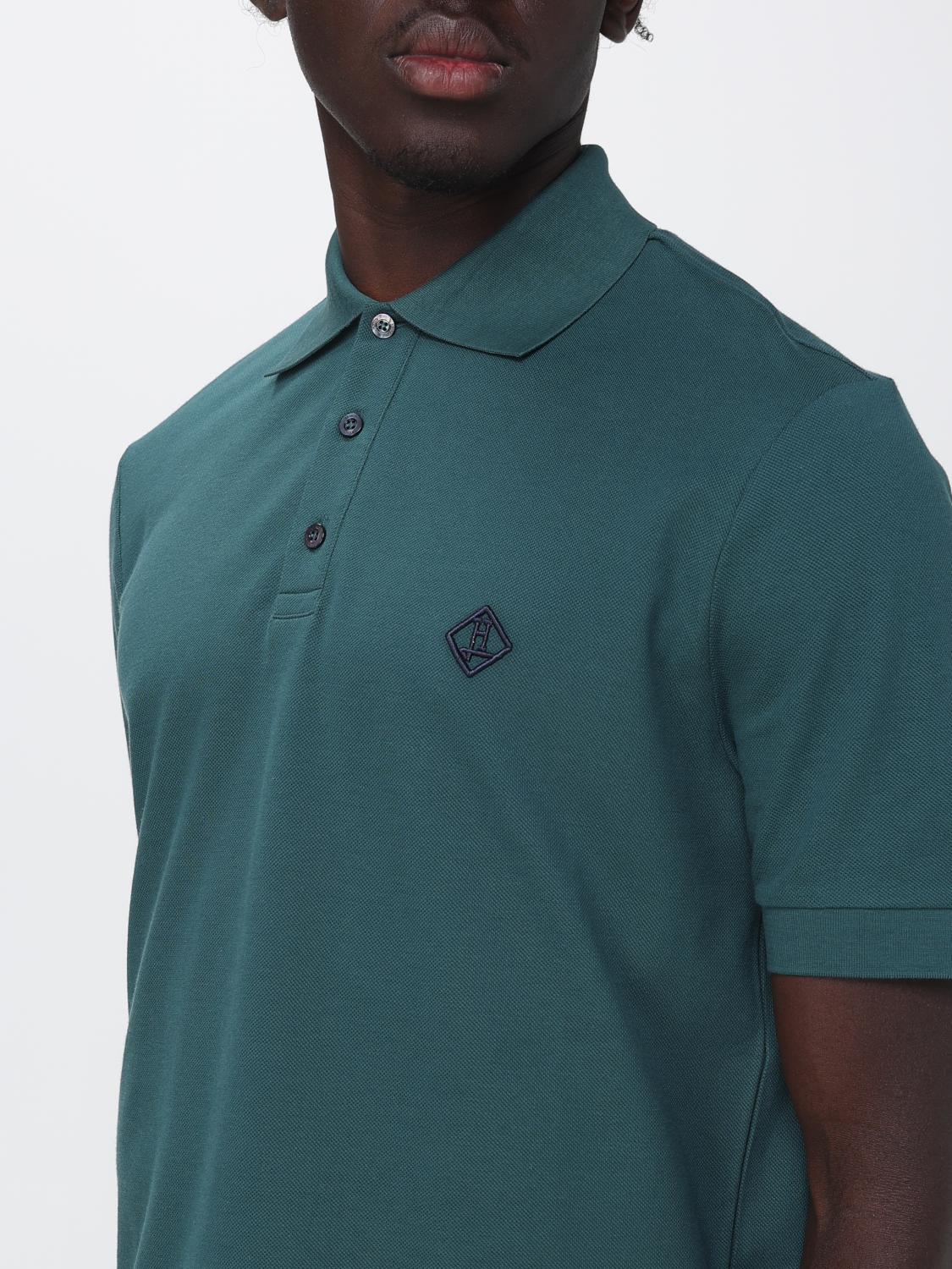 Polo Shirt Men color Green