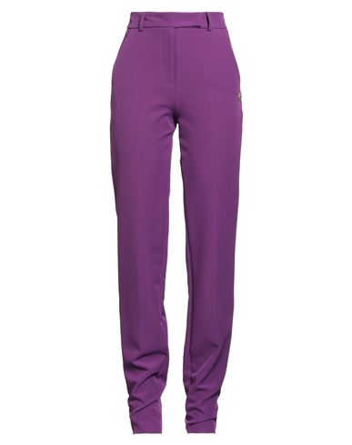 Woman Pants Mauve Size 8 Polyester, Elastane