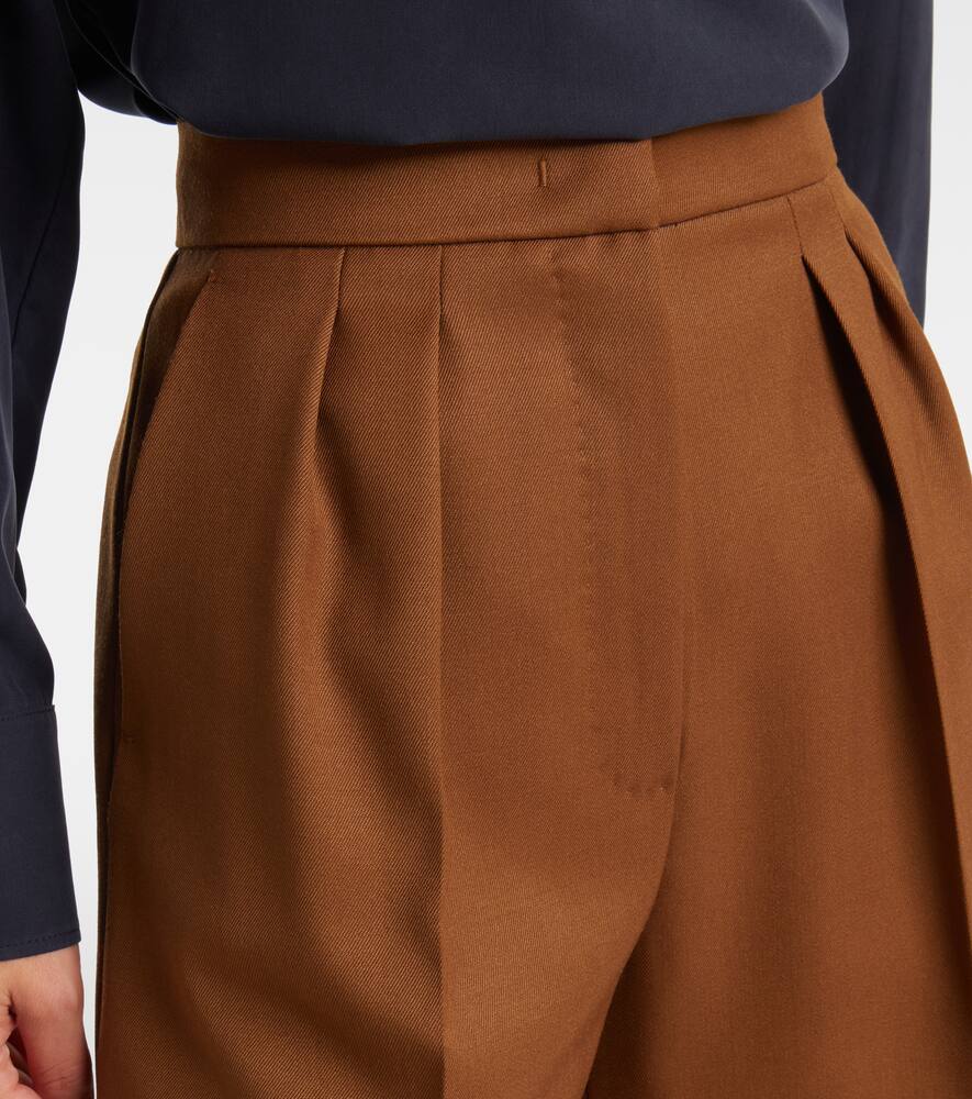Ozieri high-rise virgin wool shorts