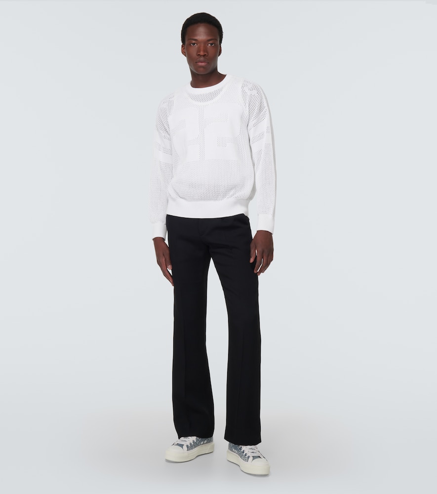Cotton knit sweater