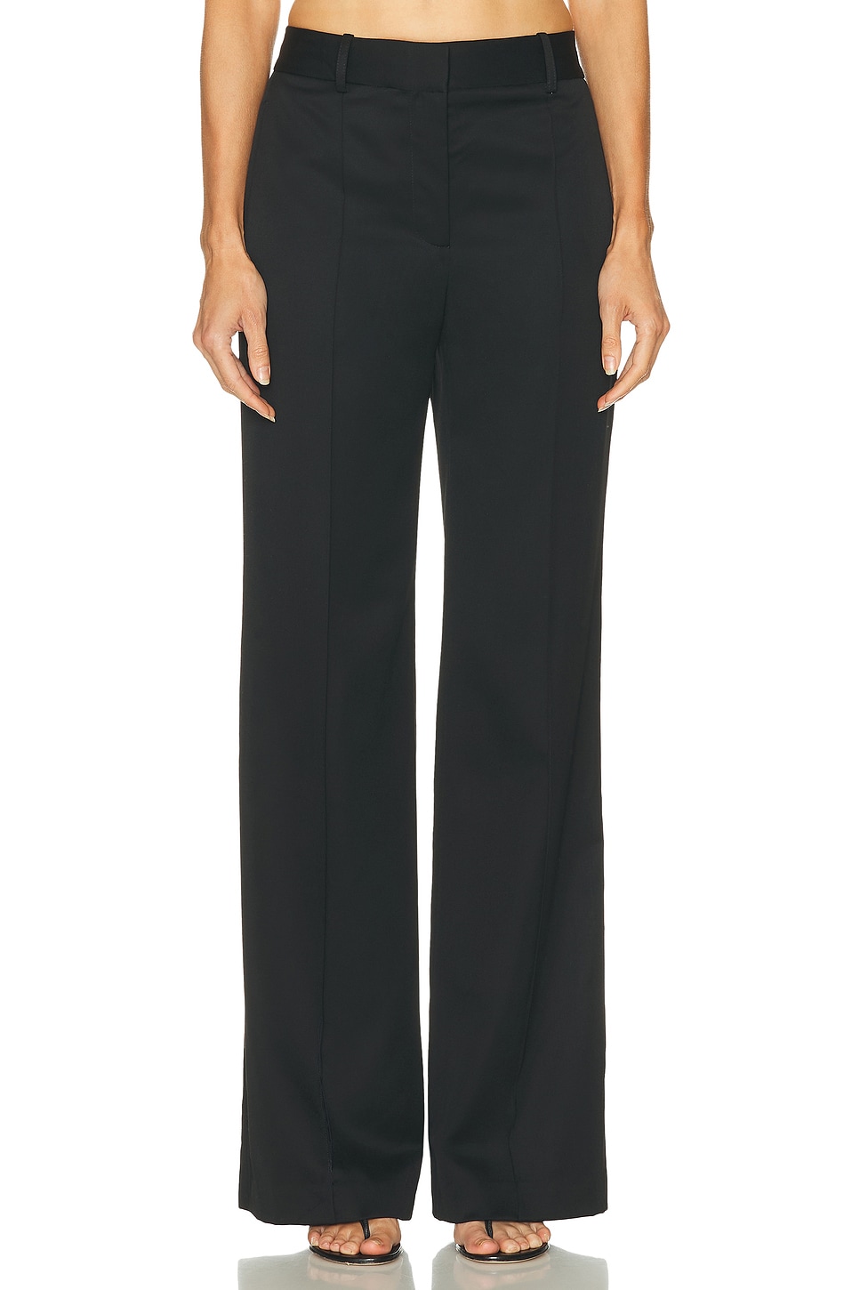 Adam Lippes Wyatt Pant in Black - Black.  6 also in