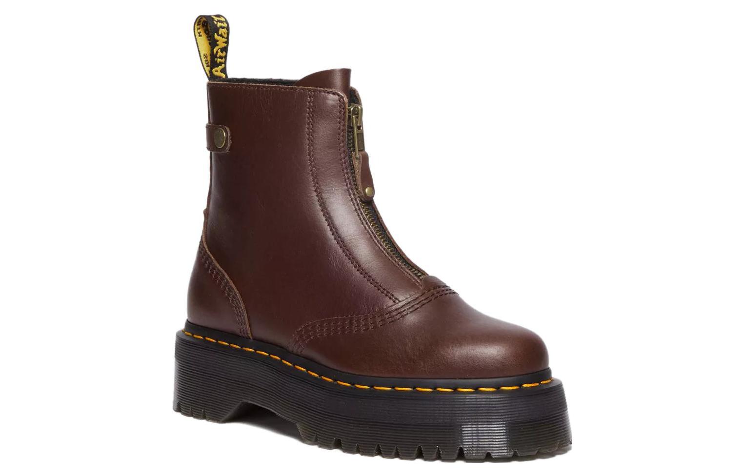 (WMNS) Jetta Platform Boots 'Dark Brown'