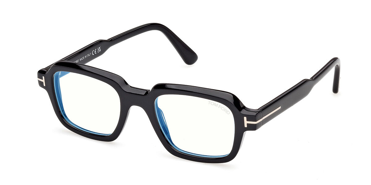 Tom Ford FT6123-B 055 Blue-Light Block Men's Glasses Tortoiseshell 48 - Free Lenses - Blue Light Block Available