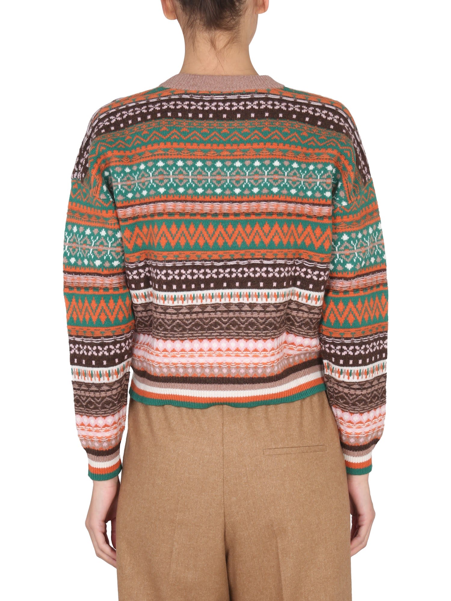 Pulls Multicolor Crewneck Sweater