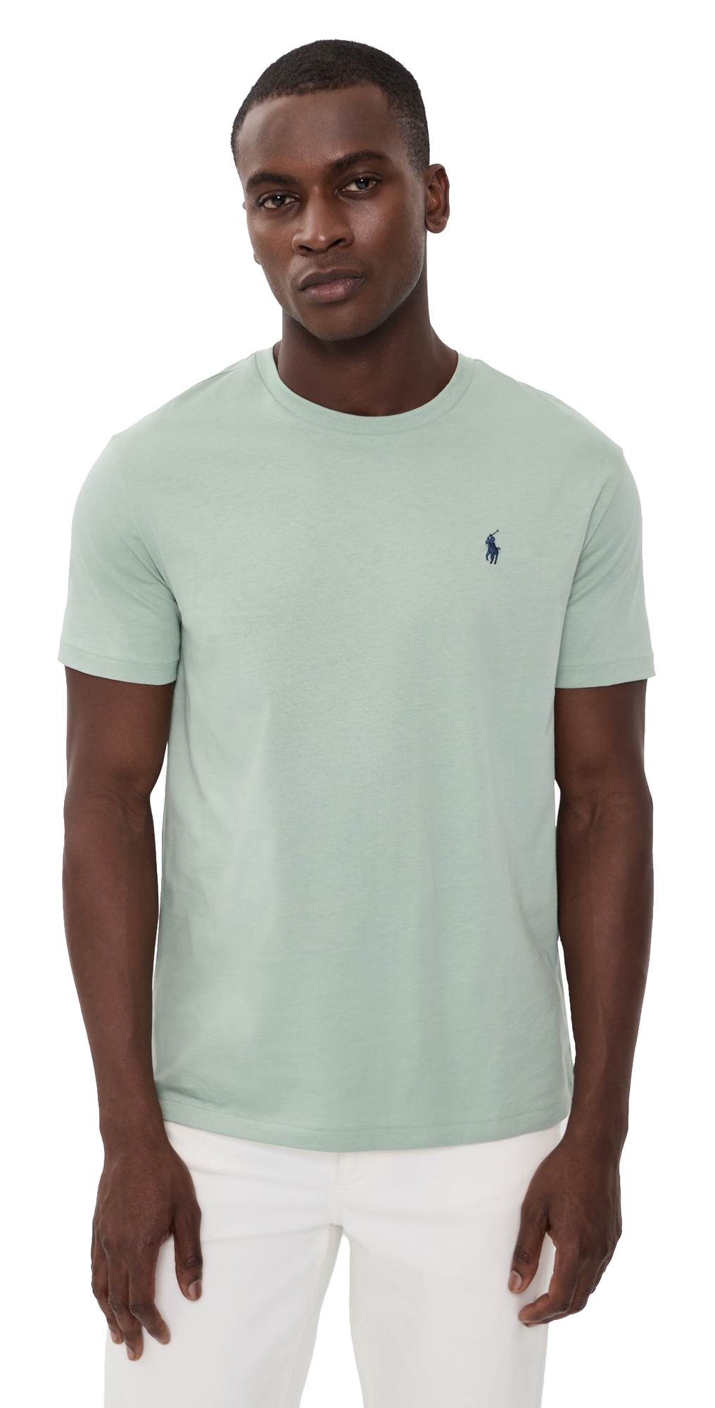 Standard Fit Jersey Crewneck Tee Light Green