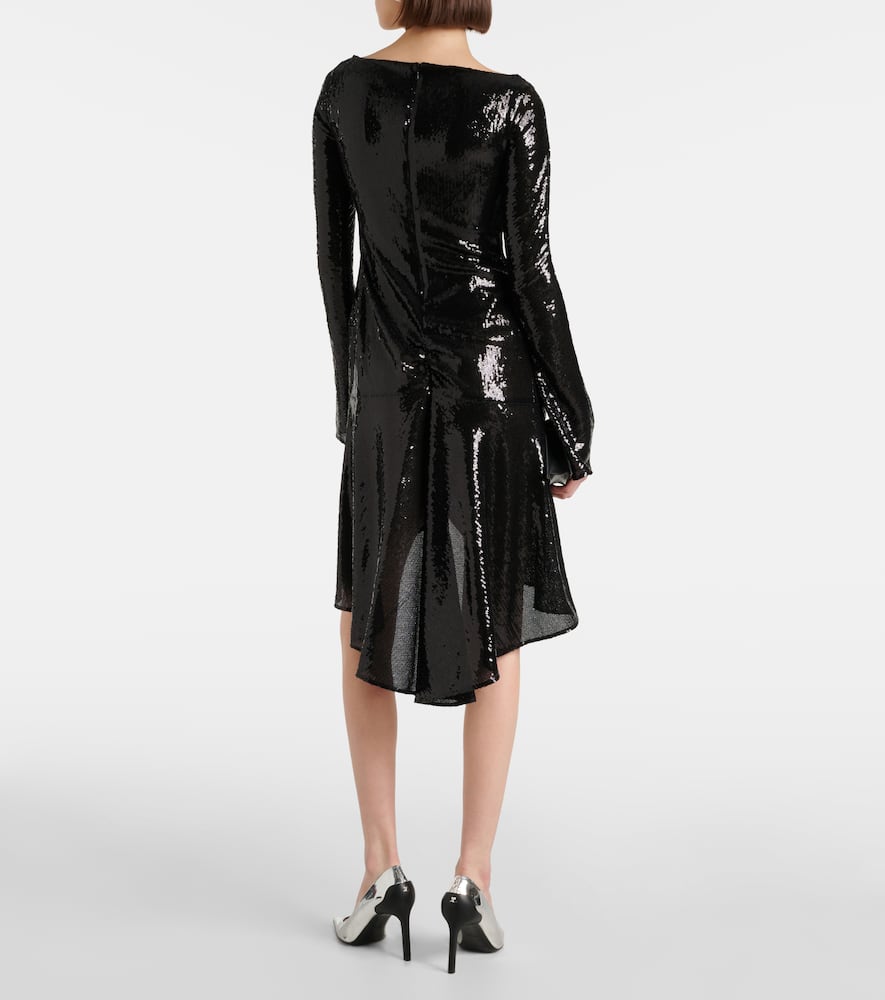 Courrèges Ellipse sequined cutout midi dress
