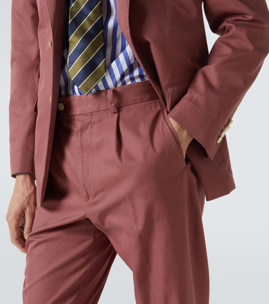 Cotton straight pants