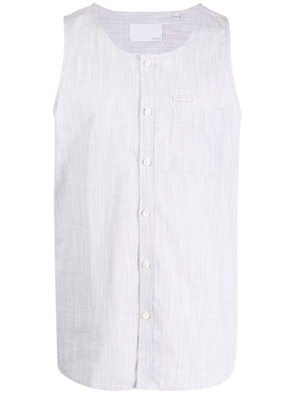 Geronimo woven tank shirt - Grey