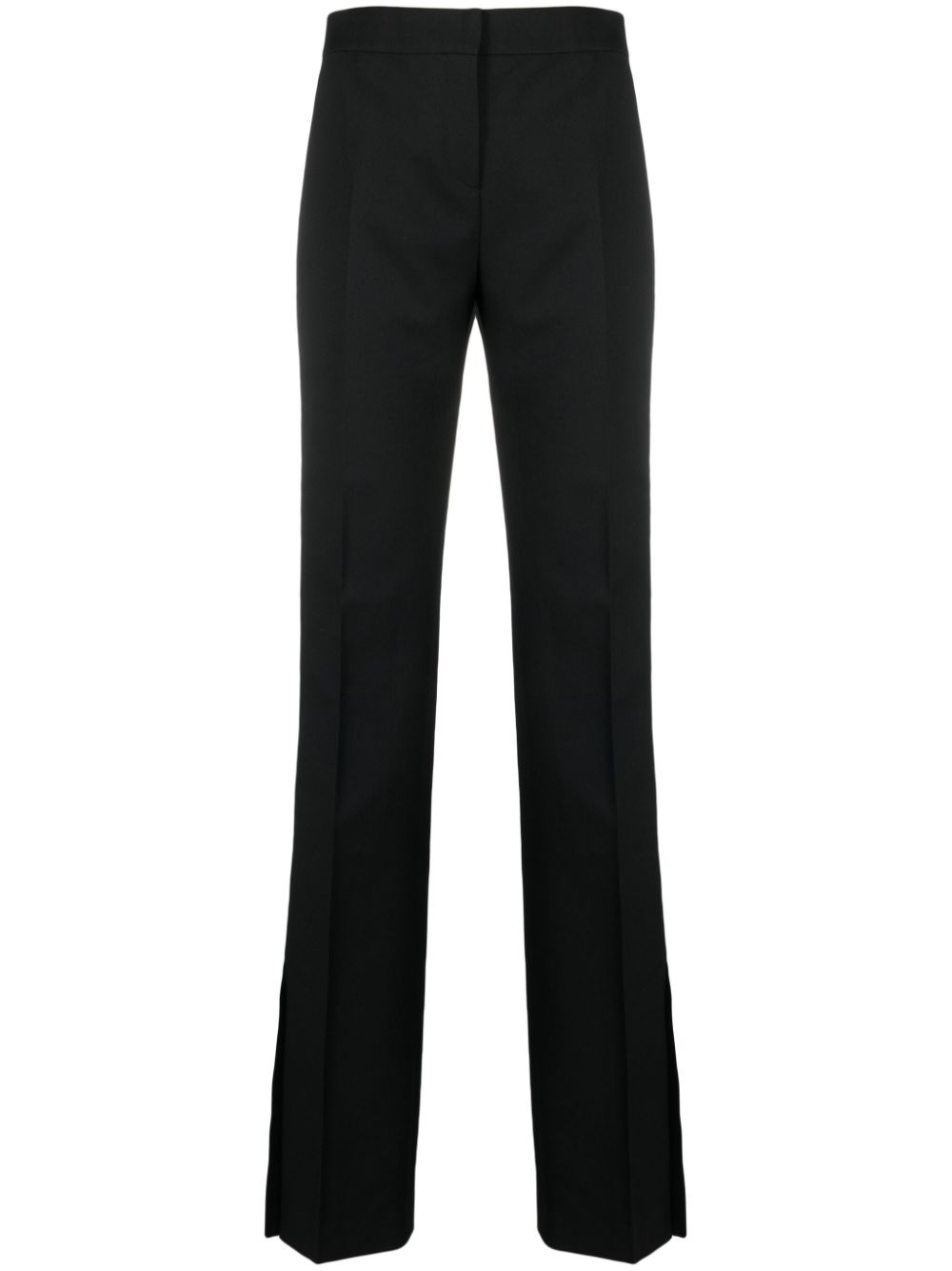 Split-hem tailored trousers - Black