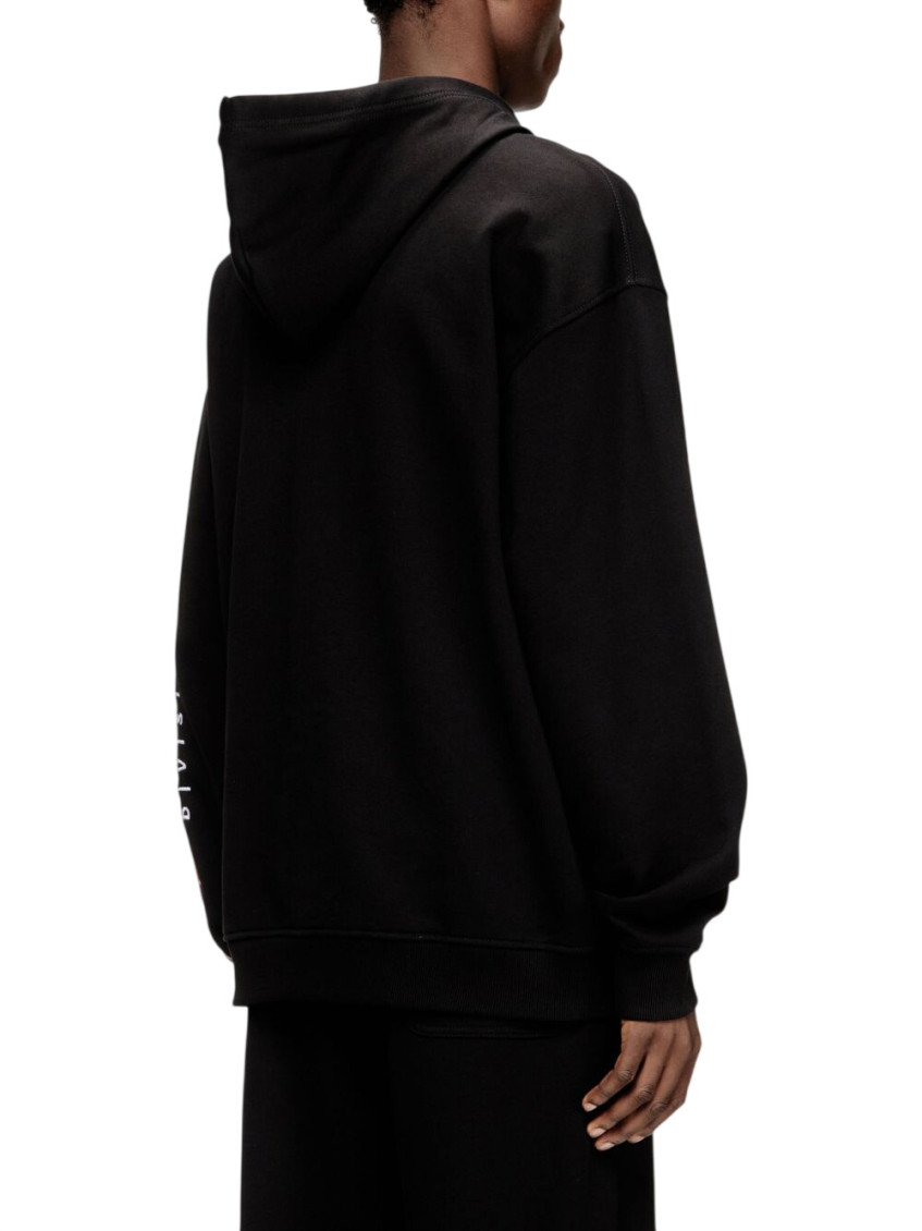 Hoodie with logo patch embroidery - Sweaters - Man -
