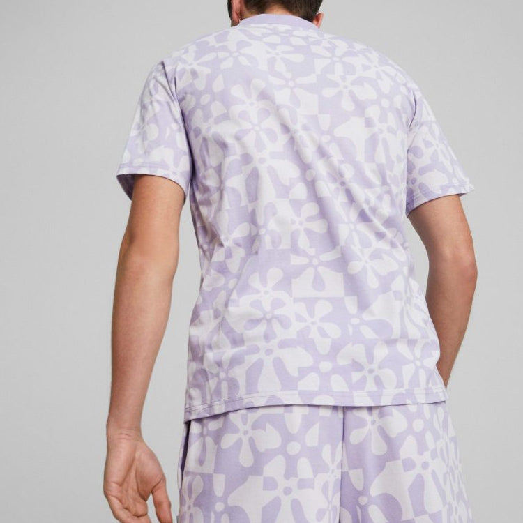 X Spongebob Printed Polo Shirt 'Purple'
