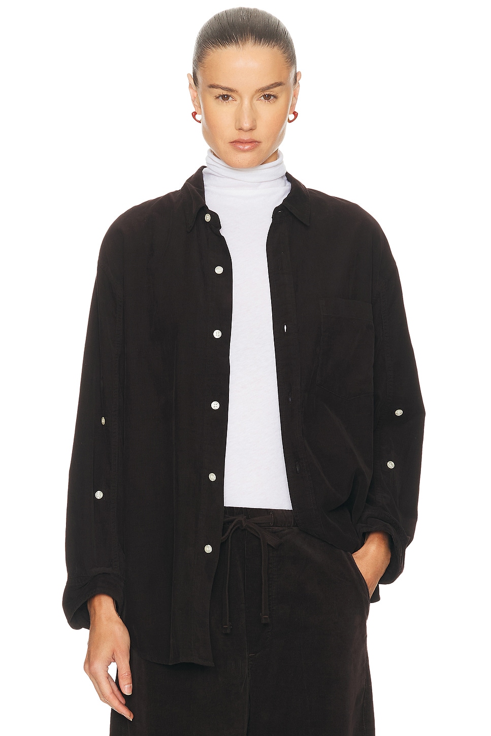 Citizens of Humanity Kayla Shirt in Chocolate
