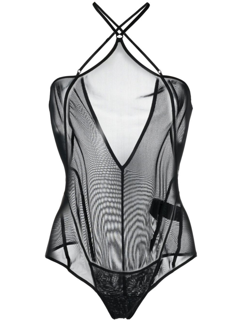 Black Halter neck bodysuit