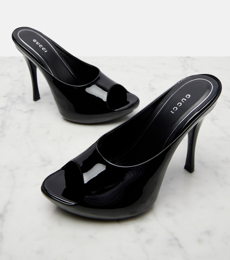 Viv patent leather platform mules