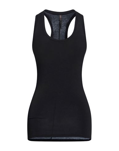 Woman Tank top Black Size 1 Viscose, Elastane