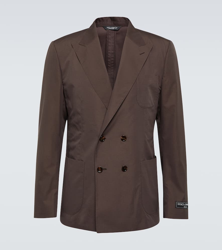 Cotton and silk blazer
