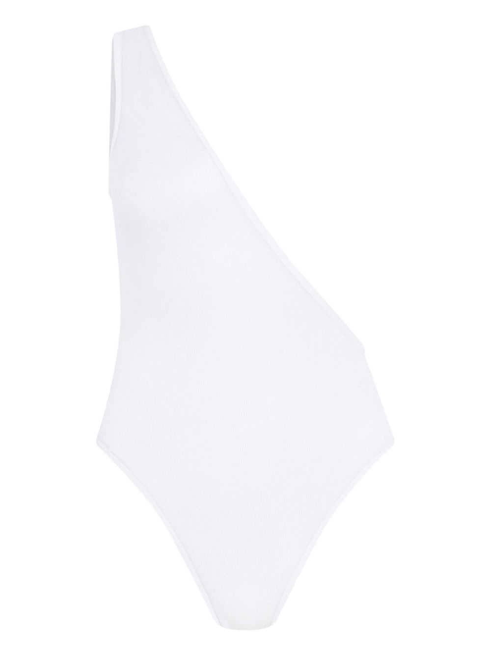 One-shoulder swimsuit - White