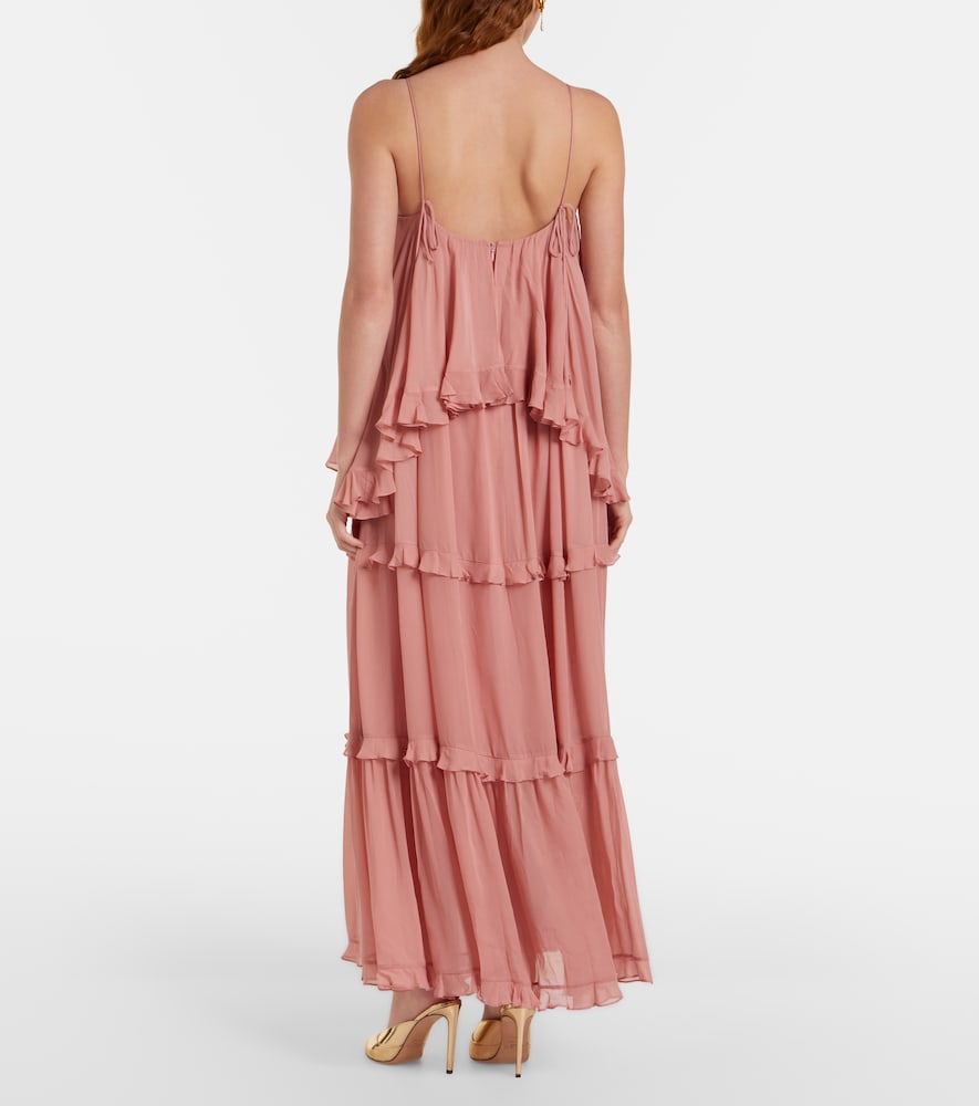 Luna ruffled tiered maxi dress