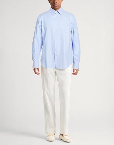 Man Shirt Light blue Size 14 Cotton