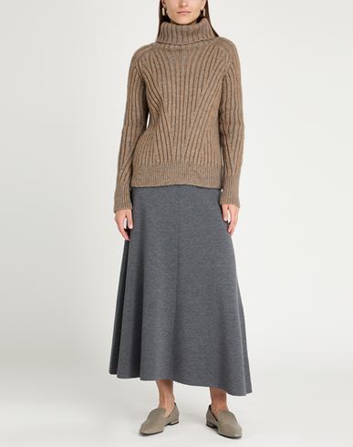 Woman Turtleneck Sand Size 4 Acrylic, Mohair wool, Polyamide, Polyester