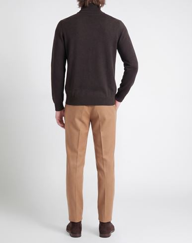 Man Turtleneck Dark brown Size 46 Wool