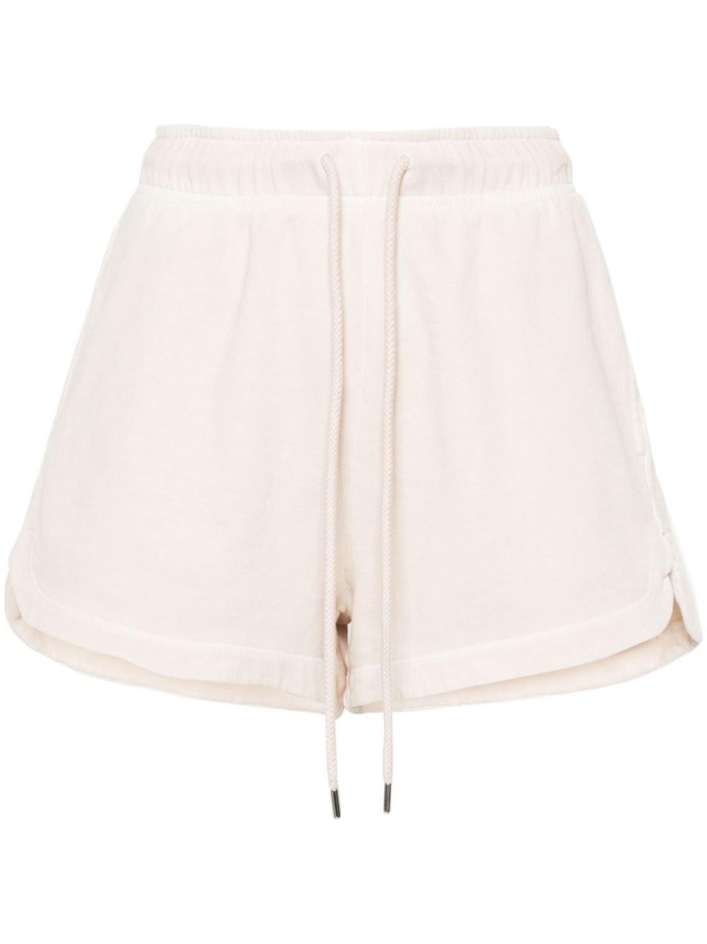Logo-print cotton shorts - Neutrals