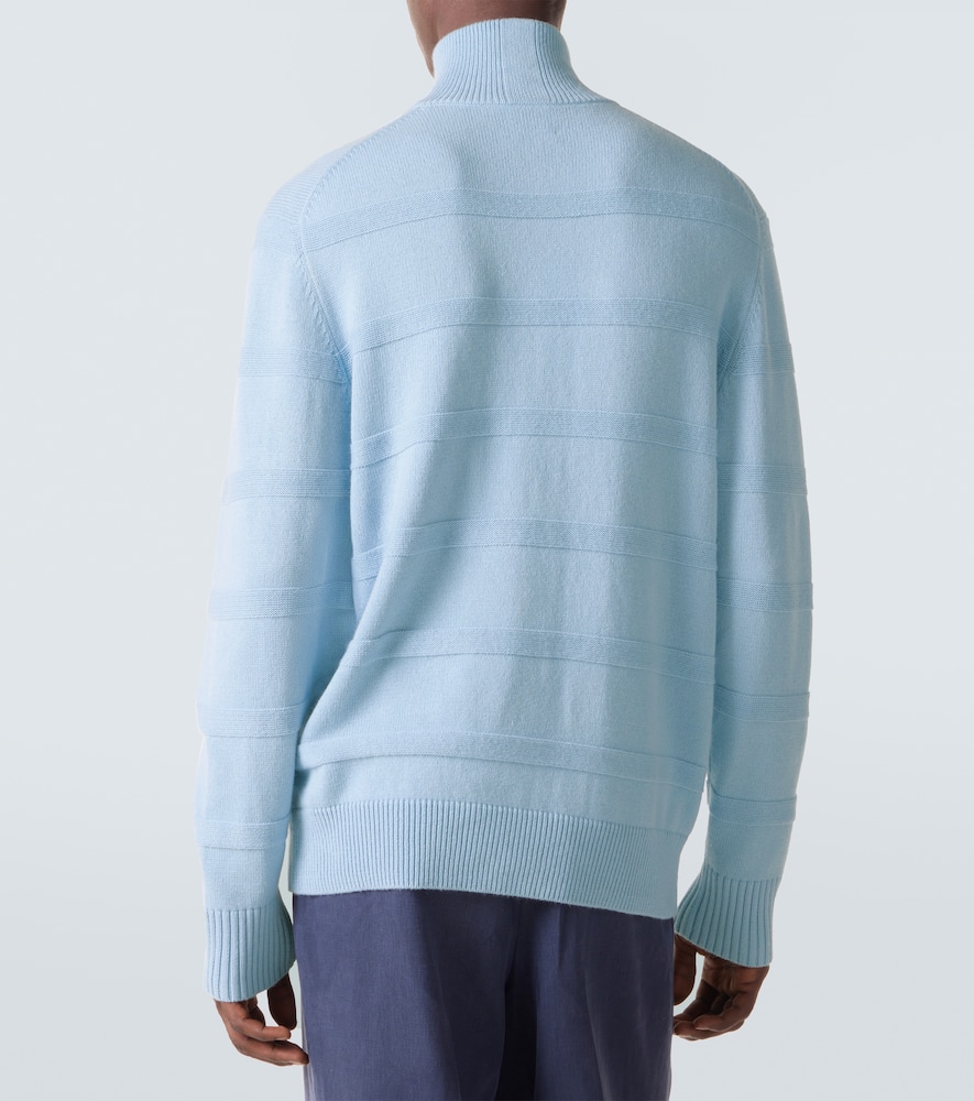 Cotton and cashmere turtleneck sweater