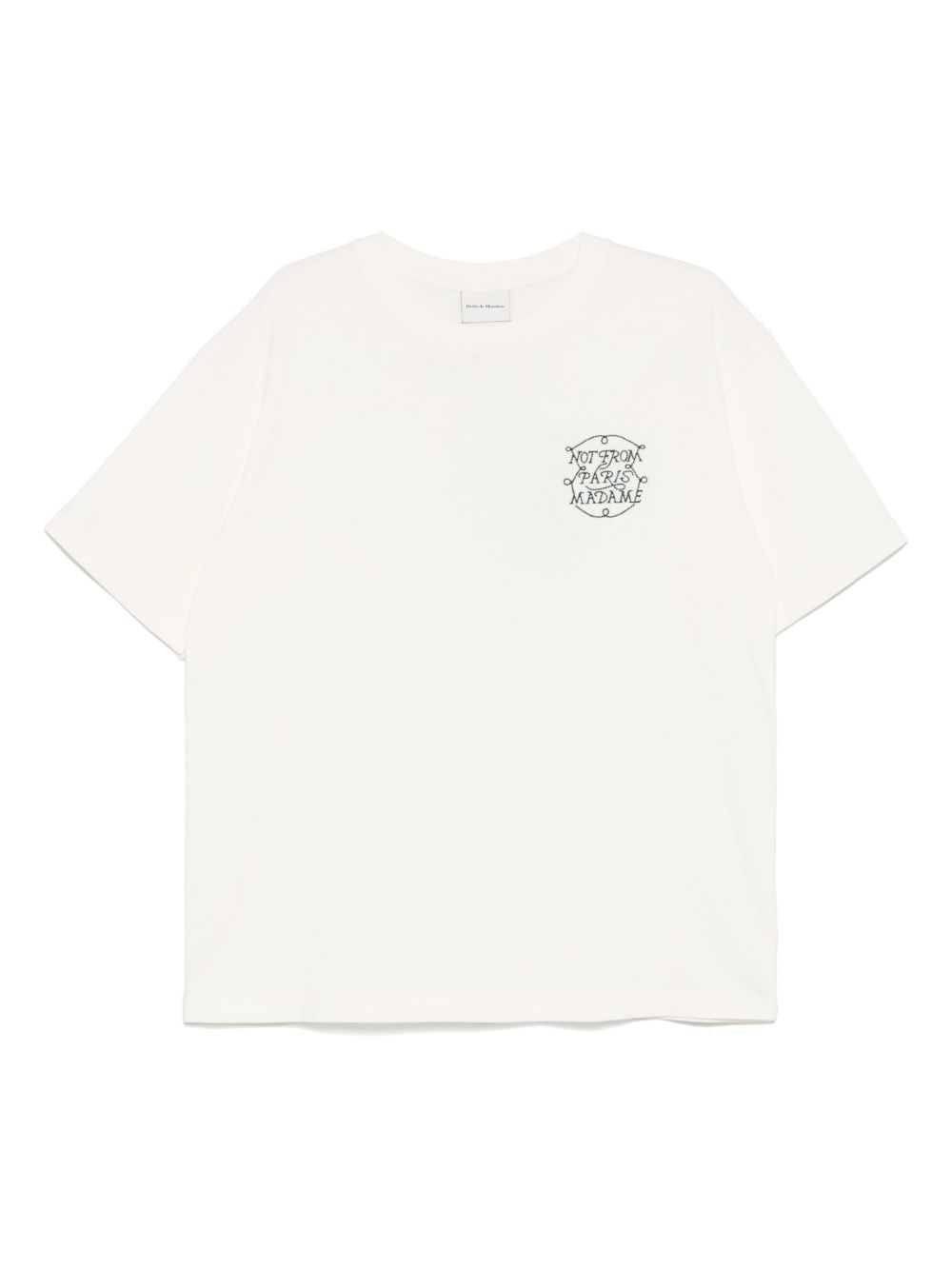 Embroidered cotton t-shirt - White