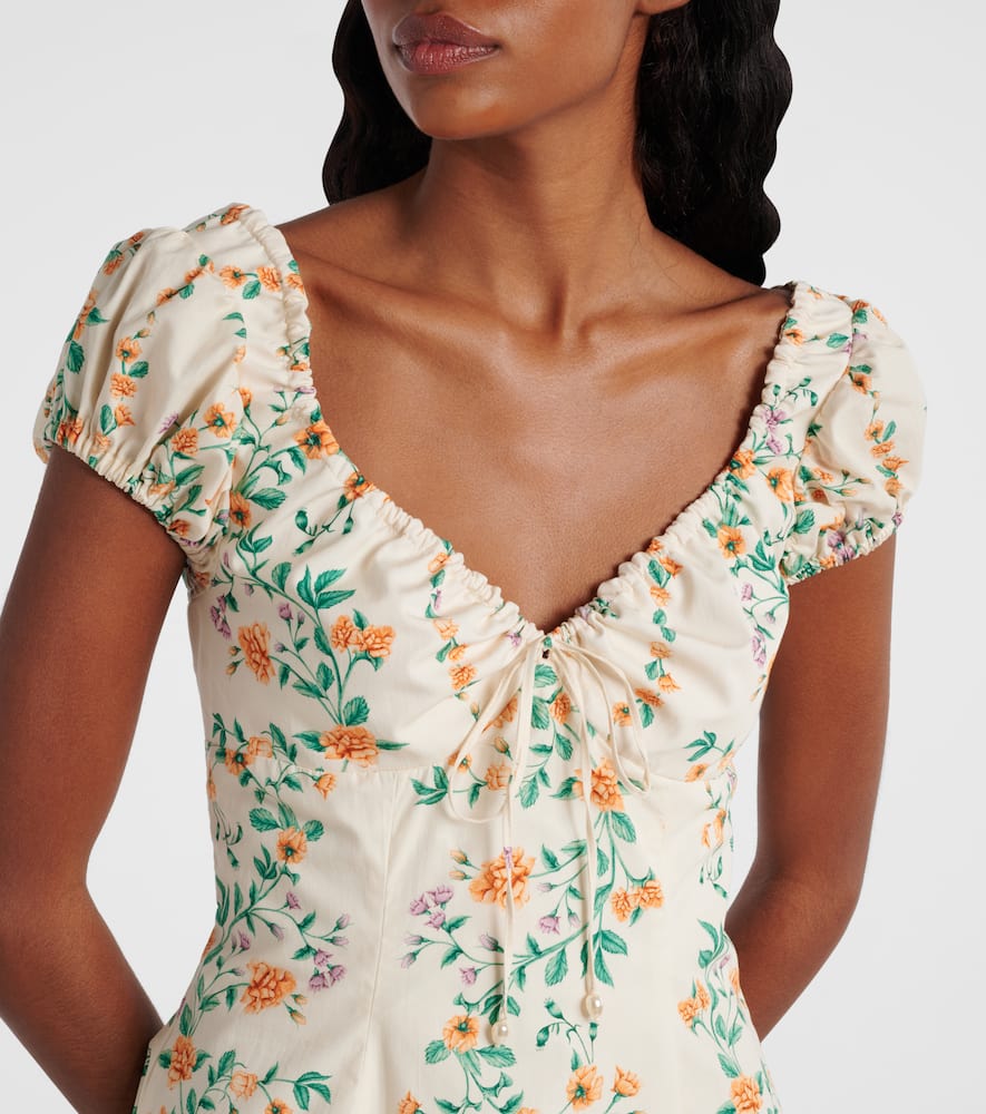 Mati floral cotton poplin minidress