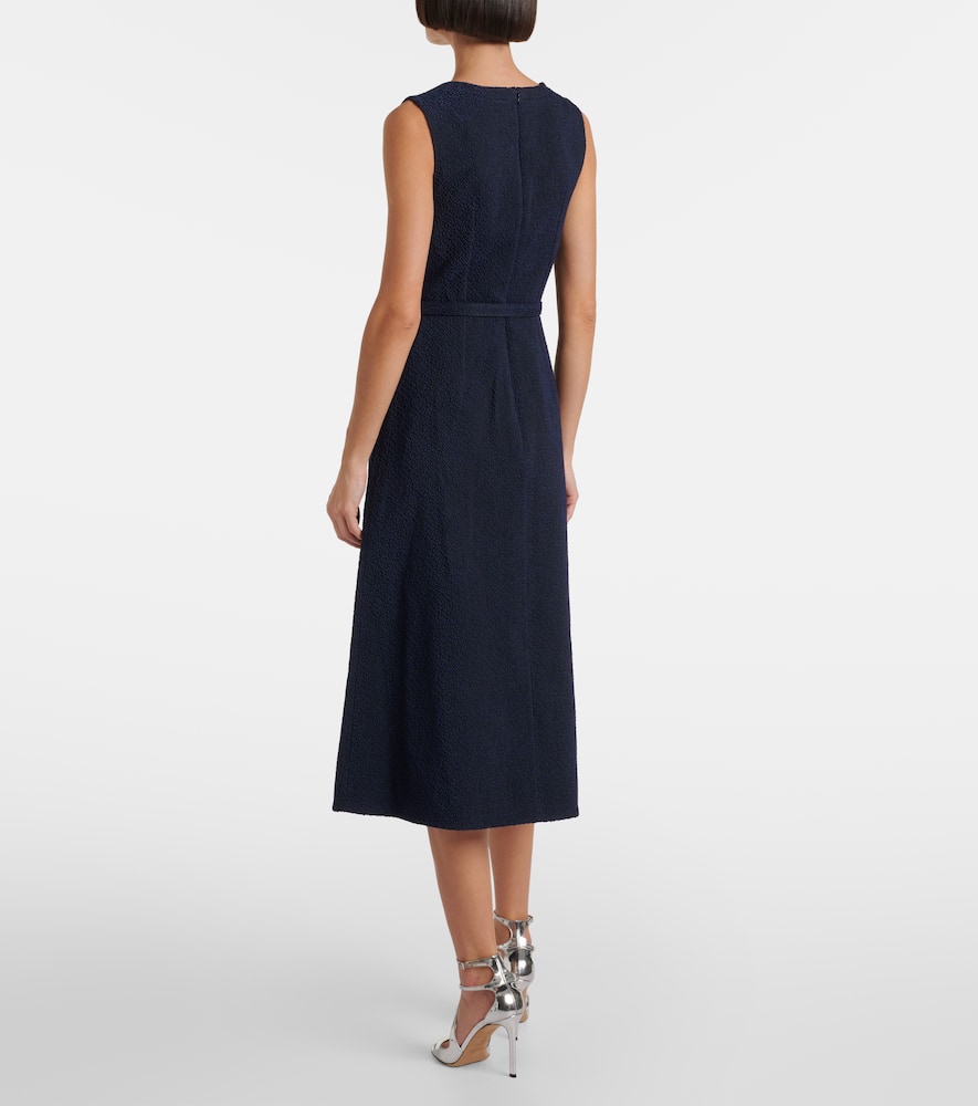 Pinah cotton-blend bouclé midi dress