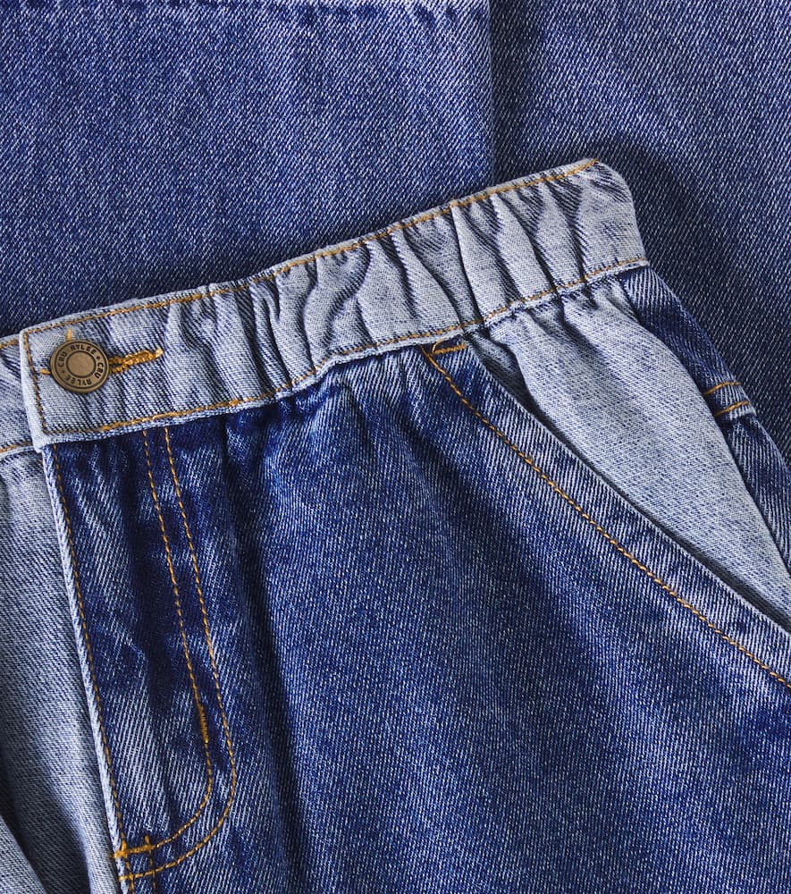 Rylee + Cru Patchwork straight jeans