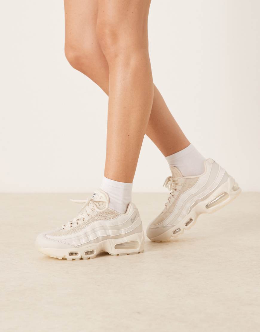 Air Max 95 sneakers in beige and white-Neutral