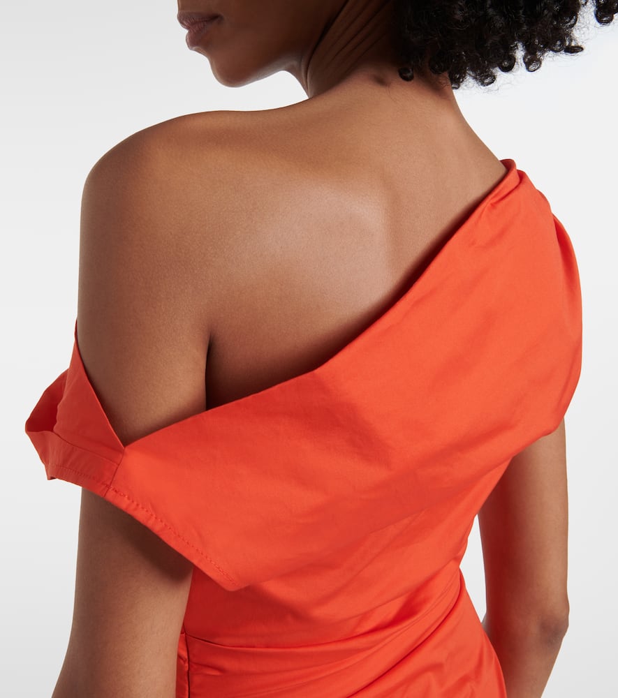Phare draped cotton minidress