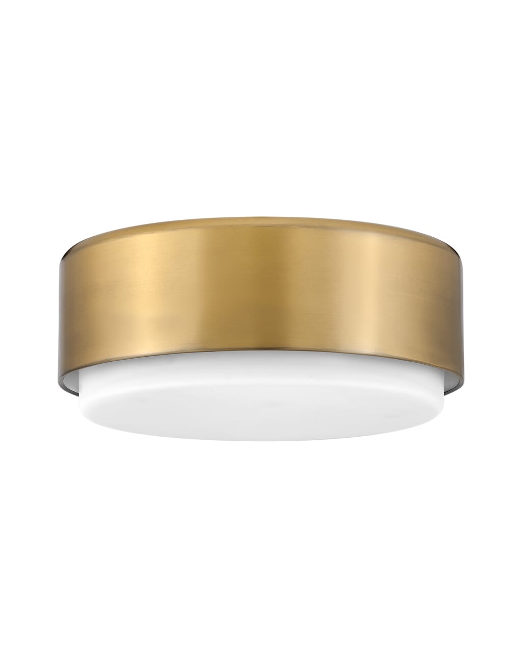 Lacquered Brass LED Flush Mount from the Cedric Collection