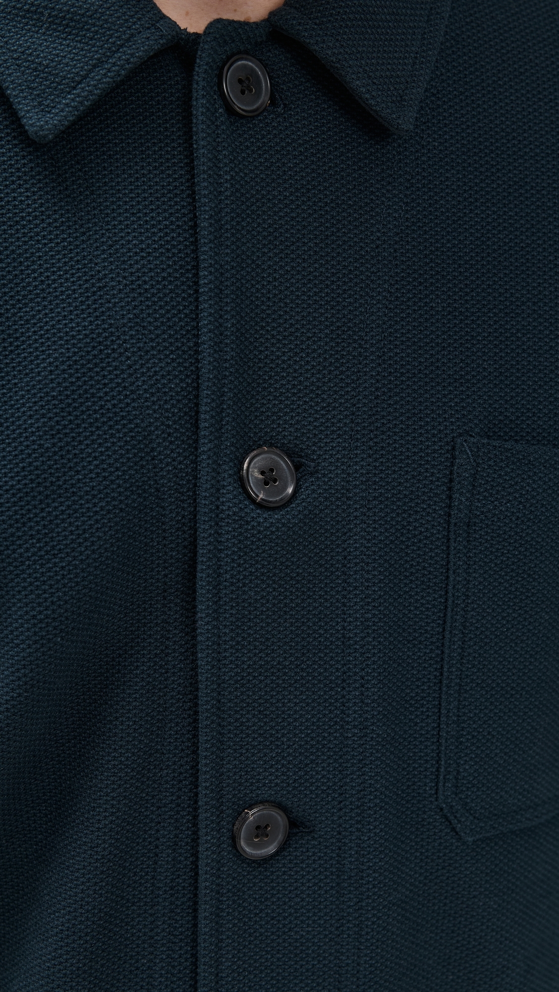Billy Reid Pique Chore Jacket Carbon Blue