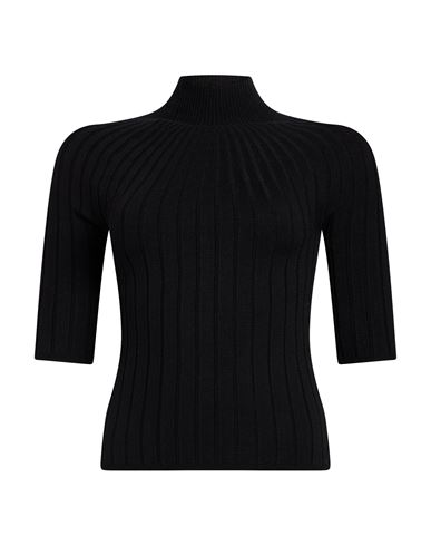 Caractère Woman Turtleneck Black Size M Viscose, Polyester, Polyamide