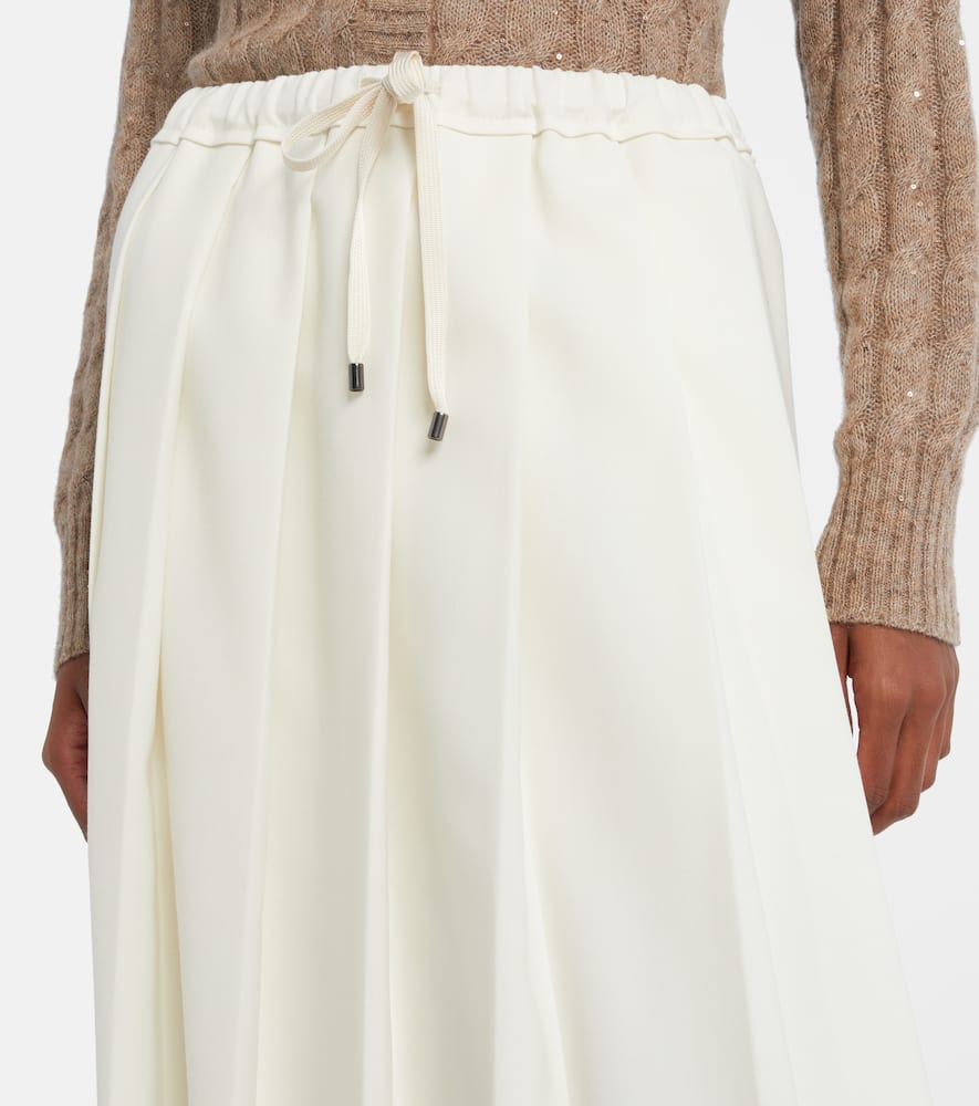 Pleated midi skirt