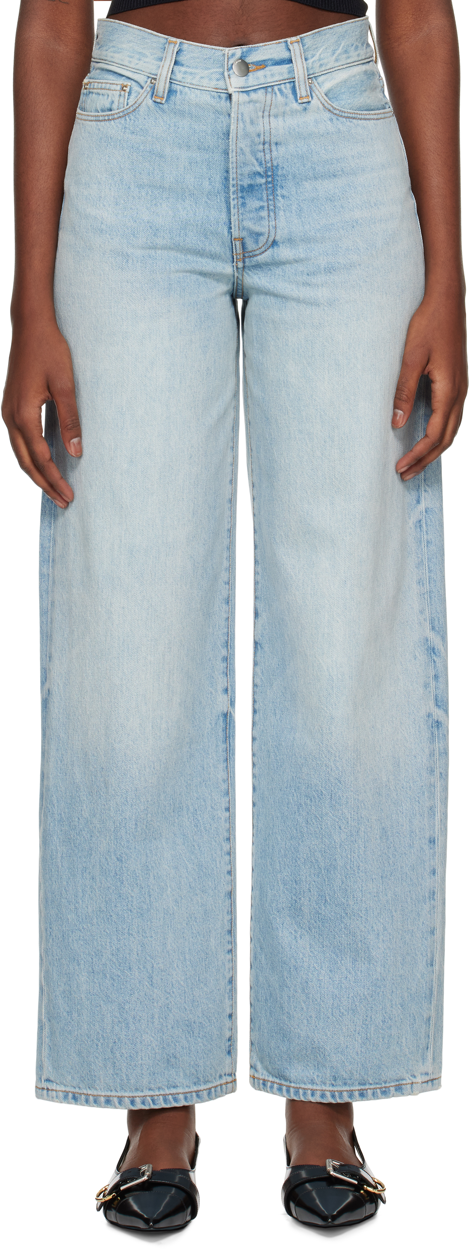 AMIRI Blue Wide Straight Jeans