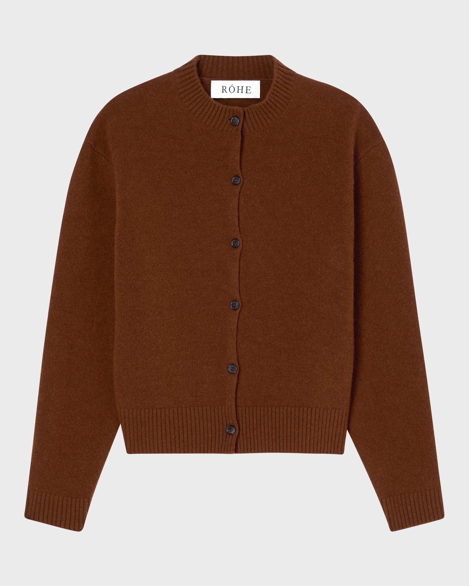 Róhe Cardigan Boiled Short Rost